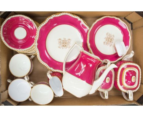 A Spode part coffee set, pattern number 1730 (one box) 