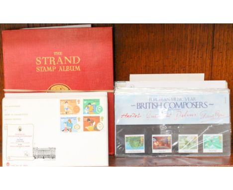 A good quantity of First Day Covers dating from 1982 to 1996; together with a stamp album dated 1948 and packet of stamps 