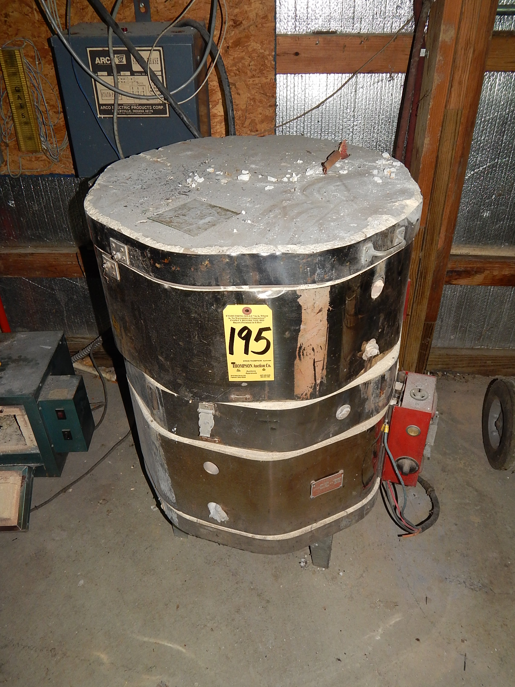 Skutt Model 181 Electric Kiln s/n 24497, Max Temp 2,250 Degrees F, 115 ...