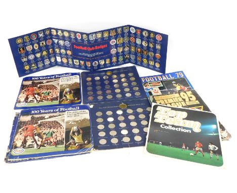 A Minicards Football 79, with some cards, Merlin's Premier League 95 Sticker Collection, Esso Top Team Collection, Kevin Keeg