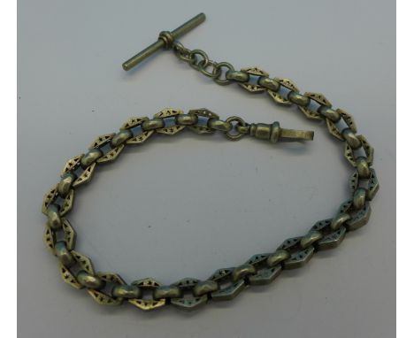 A silver Albert chain