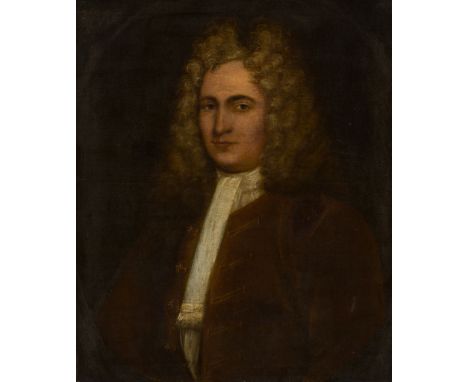 18TH CENTURY SCOTTISH SCHOOL HALF LENGTH PORTRAIT OF LORD SELLAR Feigned oval, oil on canvas(76cm x 61cm (30in x 24in))