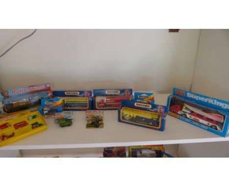 A collection of eleven boxed Matchbox toys including Battle Kings K-116Condition report: All boxed, some wear to boxes, box d