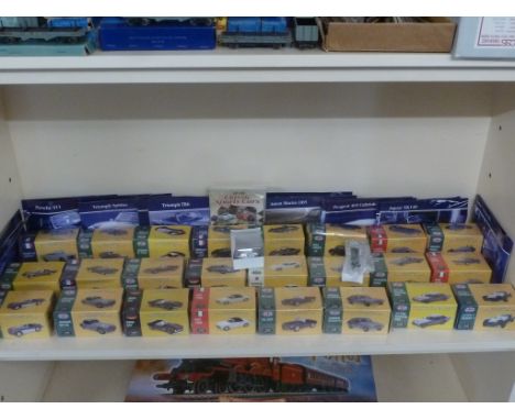 A collection of 24 Atlas Editions Classic sports cars 1:43 scale - boxed and with fact sheet to include Austin Healey 3000, M