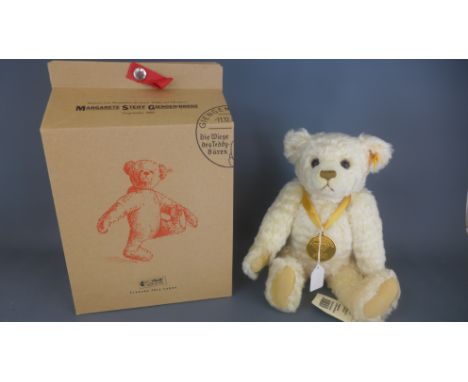 A Steiff Millennium Bear - serial number 32629 - in excellent condition with box and paper