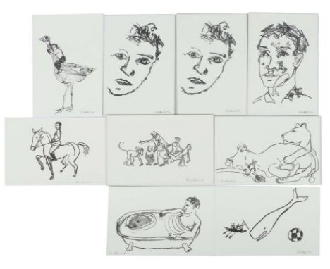 Balkenhol, Stephangeb. 1957 in Fritzlar, Bildhauer, Stud. an der HFBK in Hamburg, Prof. an der AdbK in Karlsruhe. 9 Figuren- 