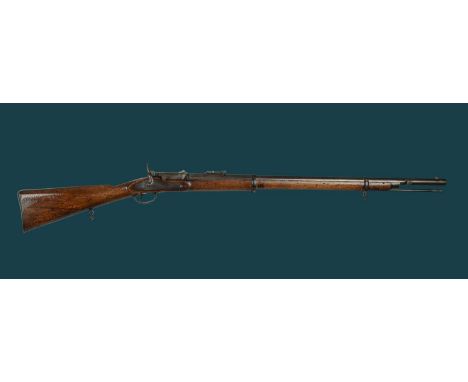 A scarce British production .577 (Snider) Albini Braendlin breech-loading service rifle, serial number 2998, barrel 30.5 in. 