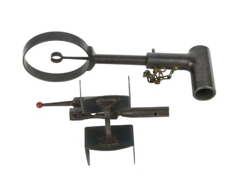 J. Purdey &amp; Sons: a scarce second pattern Norman Aerial Gunnery Sight set, comprising fore-sight with red bead on a movin