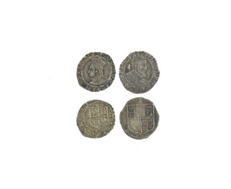 Elizabeth I (1558-1603), silver penny, 1602, seventh issue, mm. 2 (S 2587), good very fine; together with: James I (1603-25),