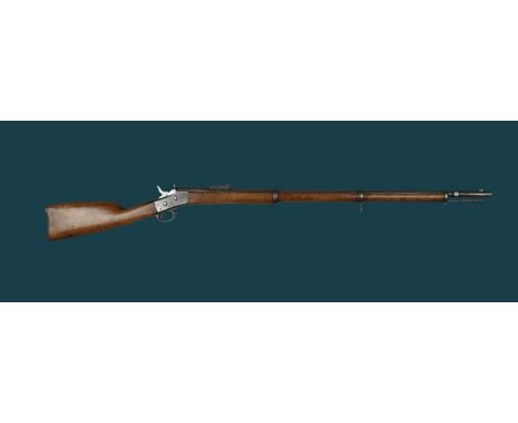 A 12.17x44mmR Swedish Remington Model 1867/74 rolling block service rifle, serial number 19296, barrel 37.5 in, tangent/ladde