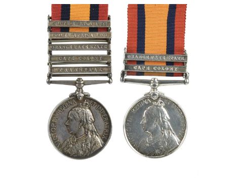 A Queen's South Africa Medal to Private Thomas Williams, 6th (Inniskilling) Dragoons, first type (b), 2 clasps: Cape Colony, 