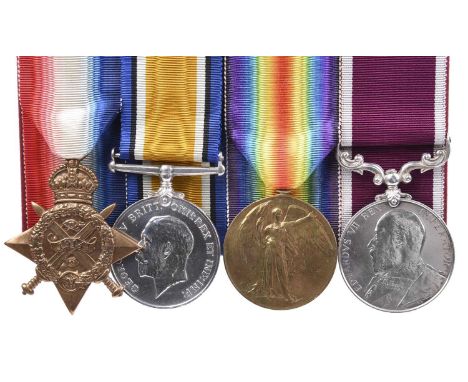 Four Medals to Captain Basil Joseph Collingwood, Royal Army Ordnance Corps: 1914 Star (0824 CONDR: B. COLLINGWOOD A.O.C), Bri