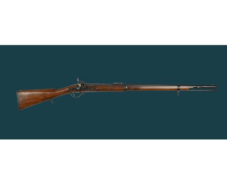 R. T. Pritchett: a commercial .577 Pattern 1856 percussion rifle, barrel 33 in., inscribed 'LONDON' above the breech, with Lo