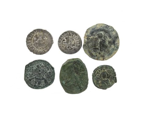 India - independent kingdoms and princely states: various coins, including: Mysore, Tippu Sultan, copper paisa, half paisa (2
