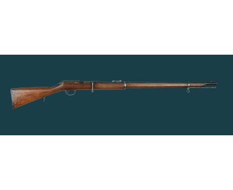 A rare .577 Carter &amp; Edwards patent single-loading bolt action military rifle, serial number 13, barrel 30.75 in., tangen