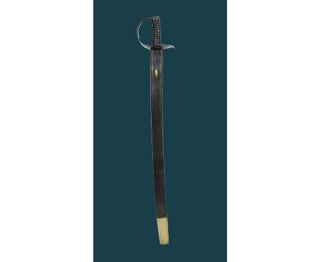 A British pattern 1870 lead cutting sword, broad blade 30.75 in., by Mole, Ordnance marked and dated 1900, hilt similar to th