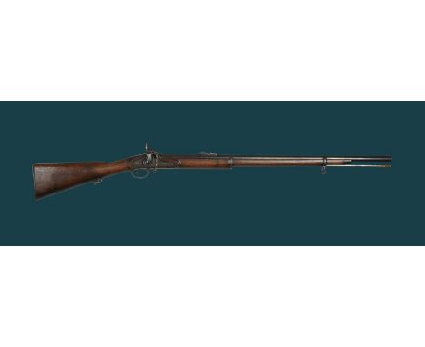 Samuel Ebrall: a .451 two-band volunteer percussion rifle, barrel 32.5 in., inscribed 'SAML EBRALL MAKER SHREWSBURY' and 'CRO