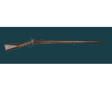 E. Munseur: a .70 muzzle loading service rifle converted from the pillar breech system (à tige) for use with the Minié bullet