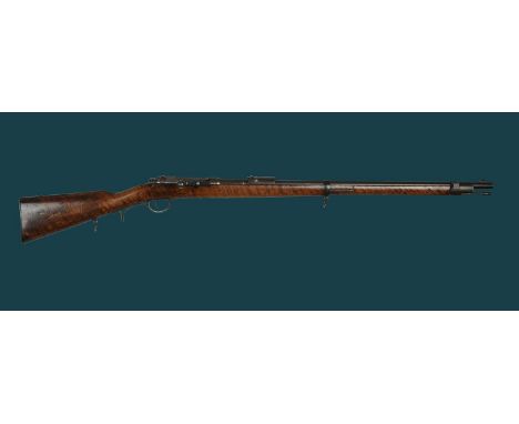 Œ.W.G.: a German 11.15x60mmR Mauser Model 1871 'Jägerbüchse' service rifle, serial number 5741B, barrel 29.5 in., compound ba