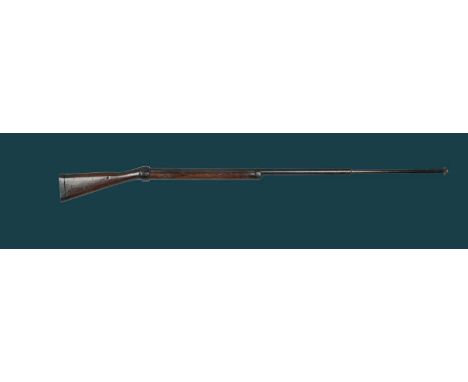 Two early 20th Century British fencing muskets, Greener type, spring mounted button headed rods in place of bayonets projecti