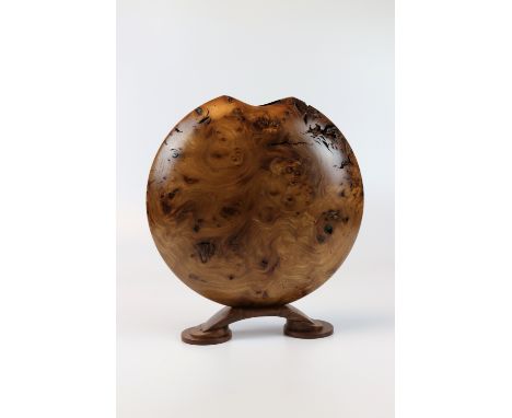 Kevin Hutson (UK) burr elm hollow form 30x26cm. Signed
&nbsp;
The piece I have chosen and turned for Ray’s collaboration is b