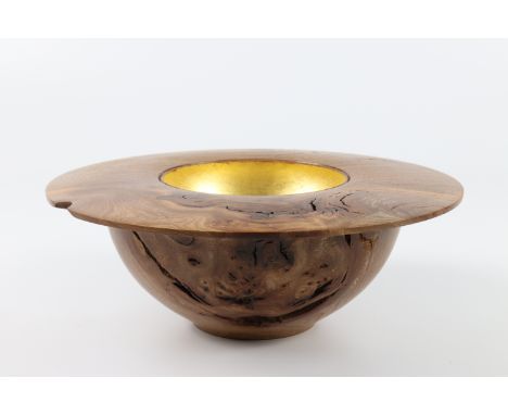 Mark Hancock (UK) burr elm bowl with gilded interior 10x26cm. Signed
&nbsp;
I first met Ray at David Woodward’s gallery in Ha