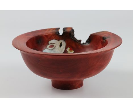 Linda Ferber (USA) bloodwood decorated bowl 8x17cm. Signed
&nbsp;
Ray was an artist, teacher, and a friend. It was an humblin