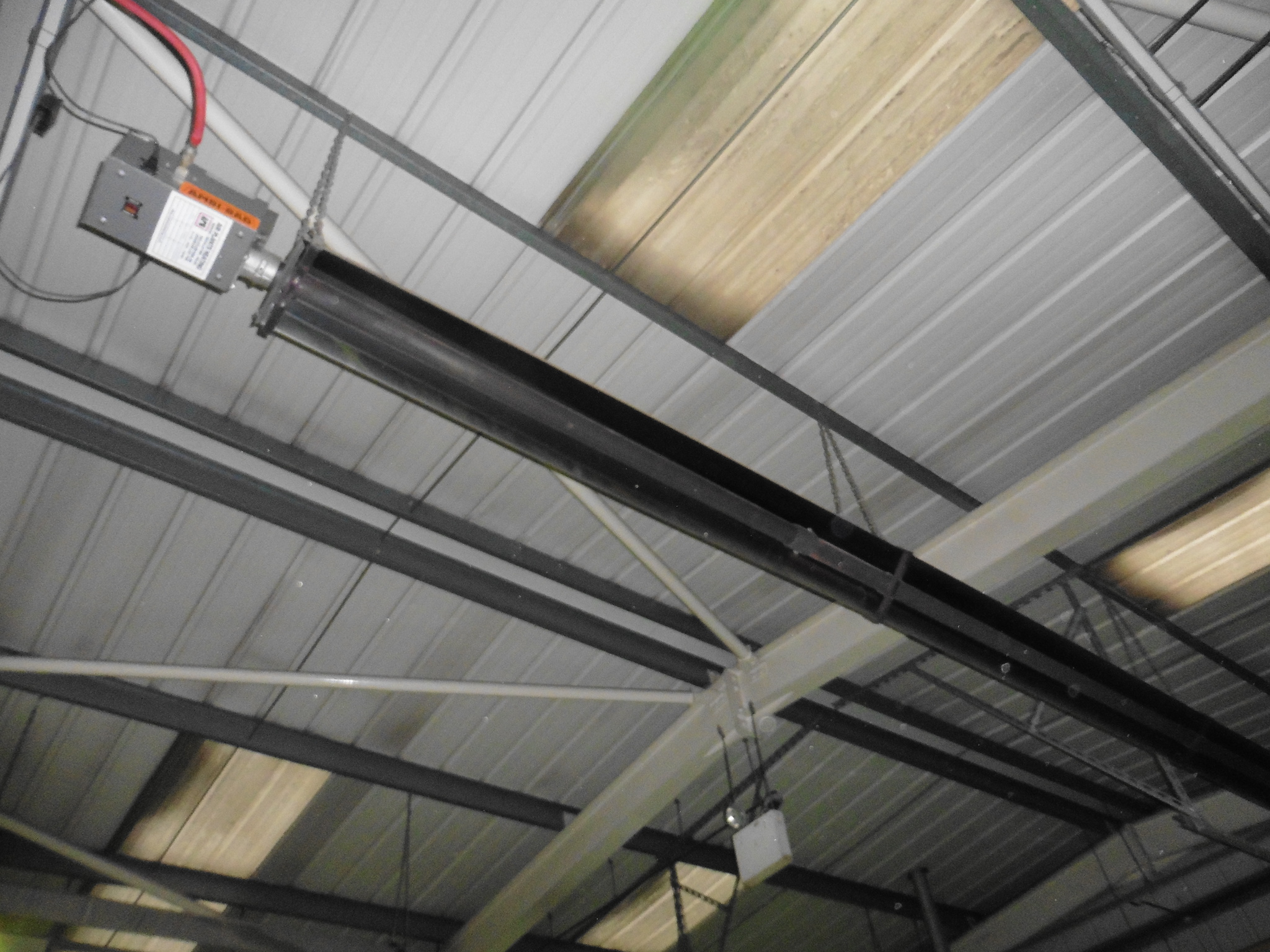 3 Ambirad gas fire radiant ceiling mounted heaters, each approx. 8m