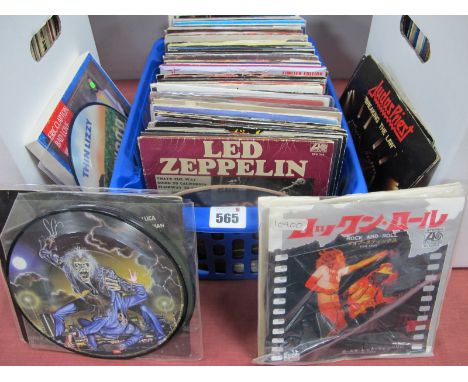 Rock and Metal 7" Singles, approximately one hundred and twenty releases, from Led Zeppelin, Metallica, Eric Clapton, Motorhe