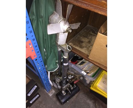 A boat engine. 