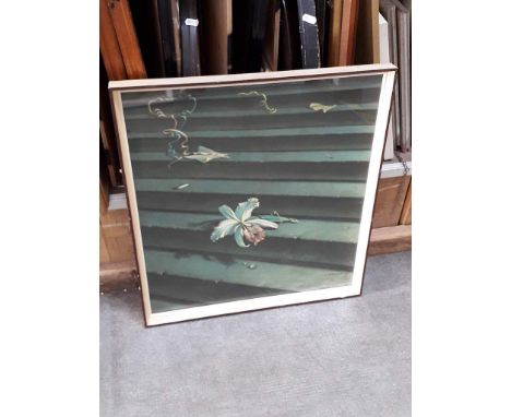 After Vladimir Tretchikoff (1913-2006), "Lost Orchid", retro print, glazed and framed, total 52.5cm x 57cm. 