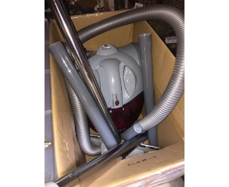 Hoover cylinder vacuum cleaner with tools. 