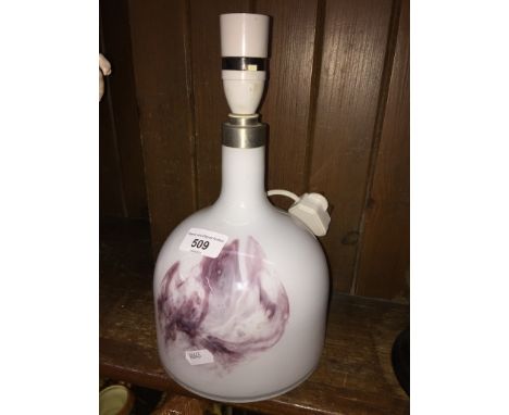 Holmegaard Lamp Art glass table lamp - no shadeCondition: no signs of any damage,  Height 28cm, Diameter of base 16cm.