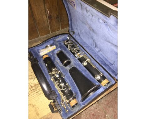 A Buffet Crampon Paris clarinet in case - missing mouthpiece. 
