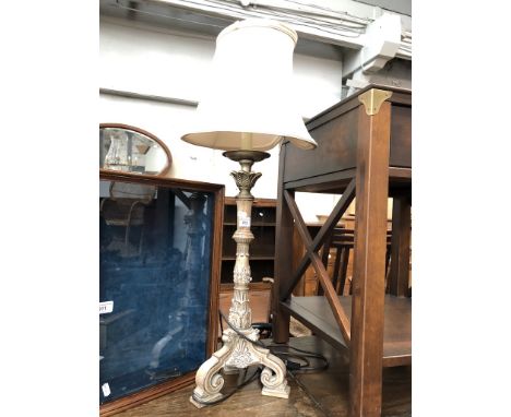 A reproduction ornate table lamp 