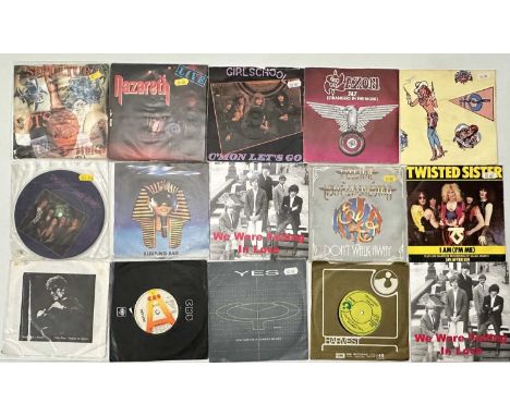 ROCK / HEAVY ROCK / METAL - 7" COLLECTION. A collection of around 160 x 7". Artists/ Titles include Bruce Springsteen - Fever