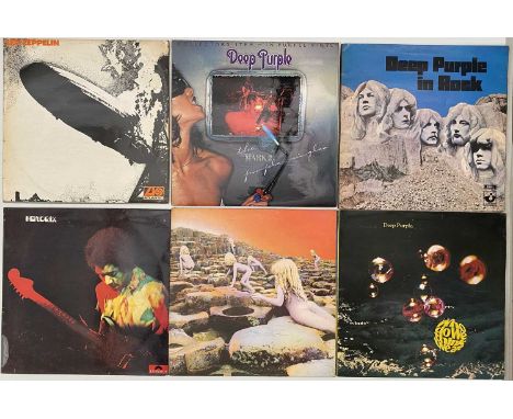 CLASSIC/ HEAVY/ PROG - ROCK LP COLLECTION. A quality collection of around 59 rock LPs. Artists/ titles include Deep Purple in