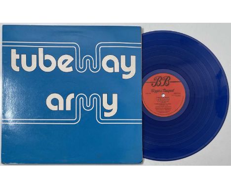 TUBEWAY ARMY - TUBEWAY ARMY LP (BLUE VINYL - BEGGARS BANQUET - BEGA 4). Feel electric with this 'blue vinyl' edition of Tubew