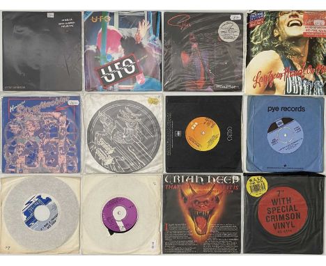 ROCK / HEAVY ROCK / METAL - 7" COLLECTION. A collection of around 160 x 7". Artists/ Titles include Metallica - Enter Sandman