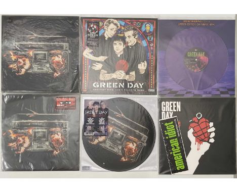 GREEN DAY - LP COLLECTION. A super selection of 9 LPs by pop-punk legends Green Day. Titles include Greatest Hits In Concert 