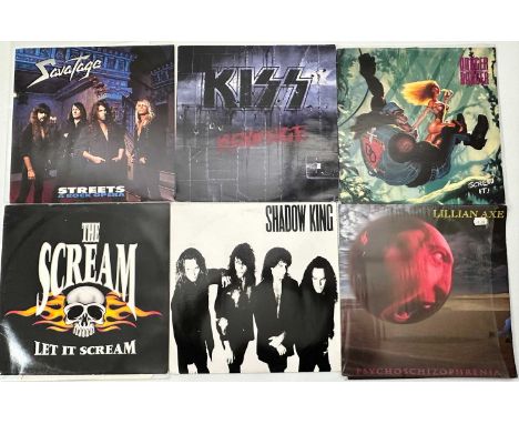 METAL - LP RARITIES. A pack of 6 x LPs. Artists/ Titles include Lillian Axe - Psychoschizophrenia (MFN 151, Ex/ Ex), Danger D