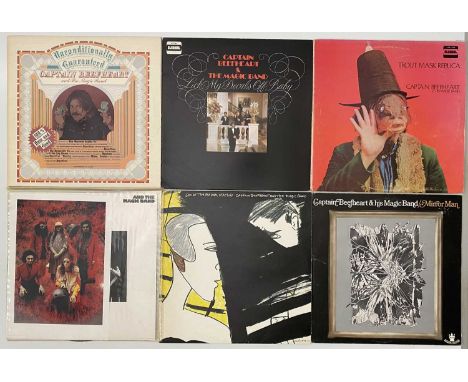 CAPTAIN BEEFHEART - LPs. 10 x essential LPs from Don. Titles are Trout Mask Replica (UK stock og, Straight STS 1053 - Ex+ con