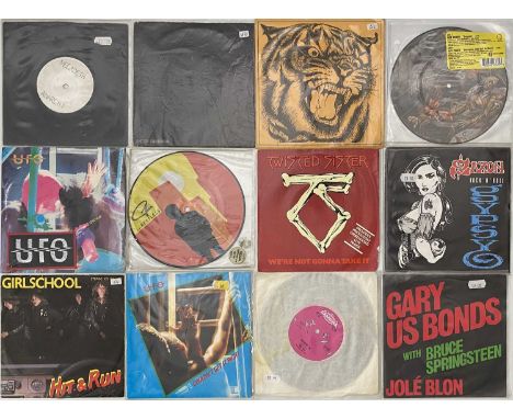 ROCK / HEAVY ROCK / METAL - 7" COLLECTION. A collection of 160 x 7". Artists/ Titles include Megadeth - Anarchy, Metallica - 