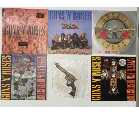 GUNS N ROSES - LP / 12" PACK. Welcome to the jungle with this pack of 16 x LPs/12". Titles are The Spaghetti Incident? (limit