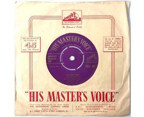 ELVIS PRESLEY - MYSTERY TRAIN C/W I FORGOT TO REMEMBER TO FORGET 7" (ORIGINAL UK EXPORT PURPLE/GOLD COPY - 7MC 42). Very well