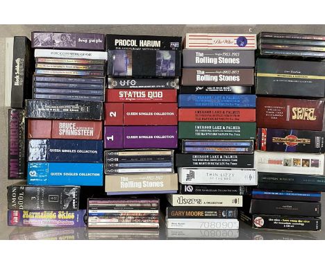 CLASSIC ROCK - CD BOX SET COLLECTION. A collection of 44 x CD box sets. Artists include Status Quo, Queen, The Byrds, Emerson