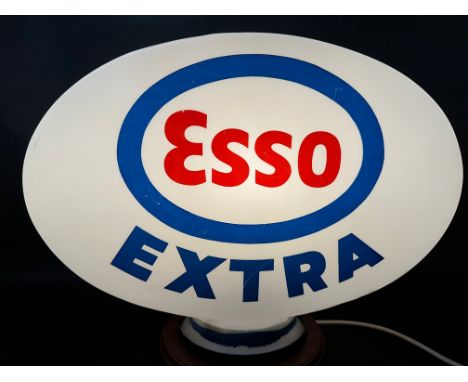 An Esso Extra plastic petrol pump globe. 