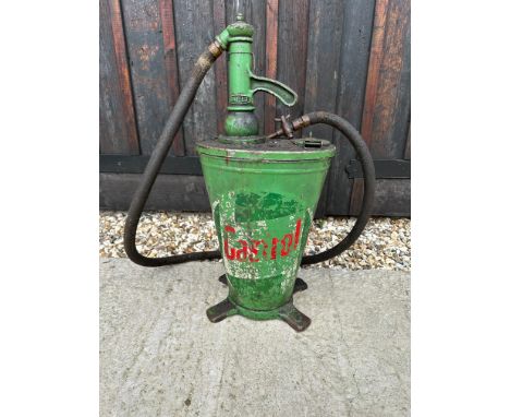 A Baelz Castrol Gear Oil dispenser (Hypoy Light label to verso) with original hose. 