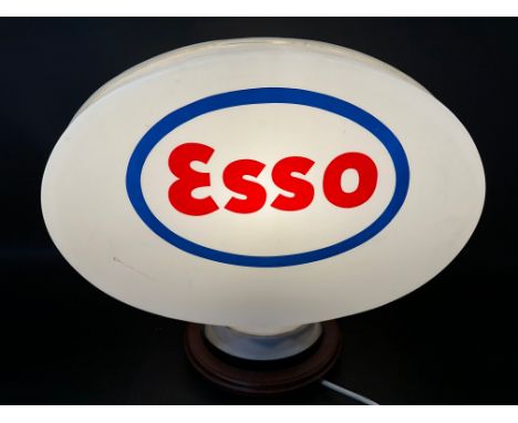 A plastic petrol pump globe for Esso. 