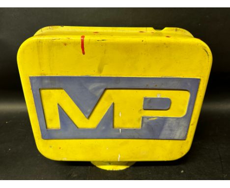 An MP  fibreglass petrol pump globe. 